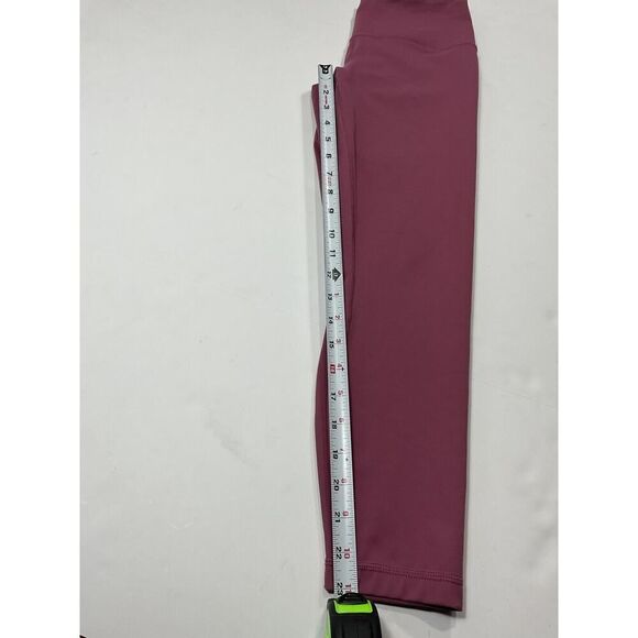 Yogalicious Lux High Waisted Cropped Leggings Womens Sz Small Pink Orchid Haze - Picture 7 of 7